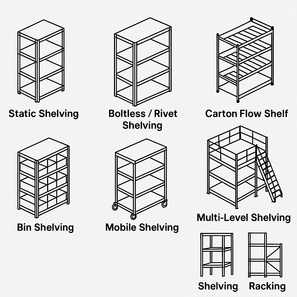 ChatGPT Types of shelving